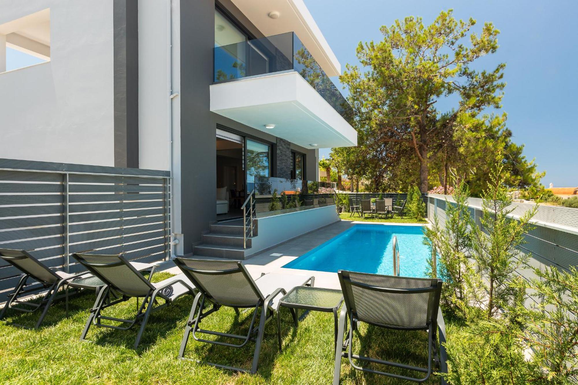 Nisos Villa, Pool & Heated Spawhirlpool, Walking To Beach, By Thinkvilla Sfáka 외부 사진