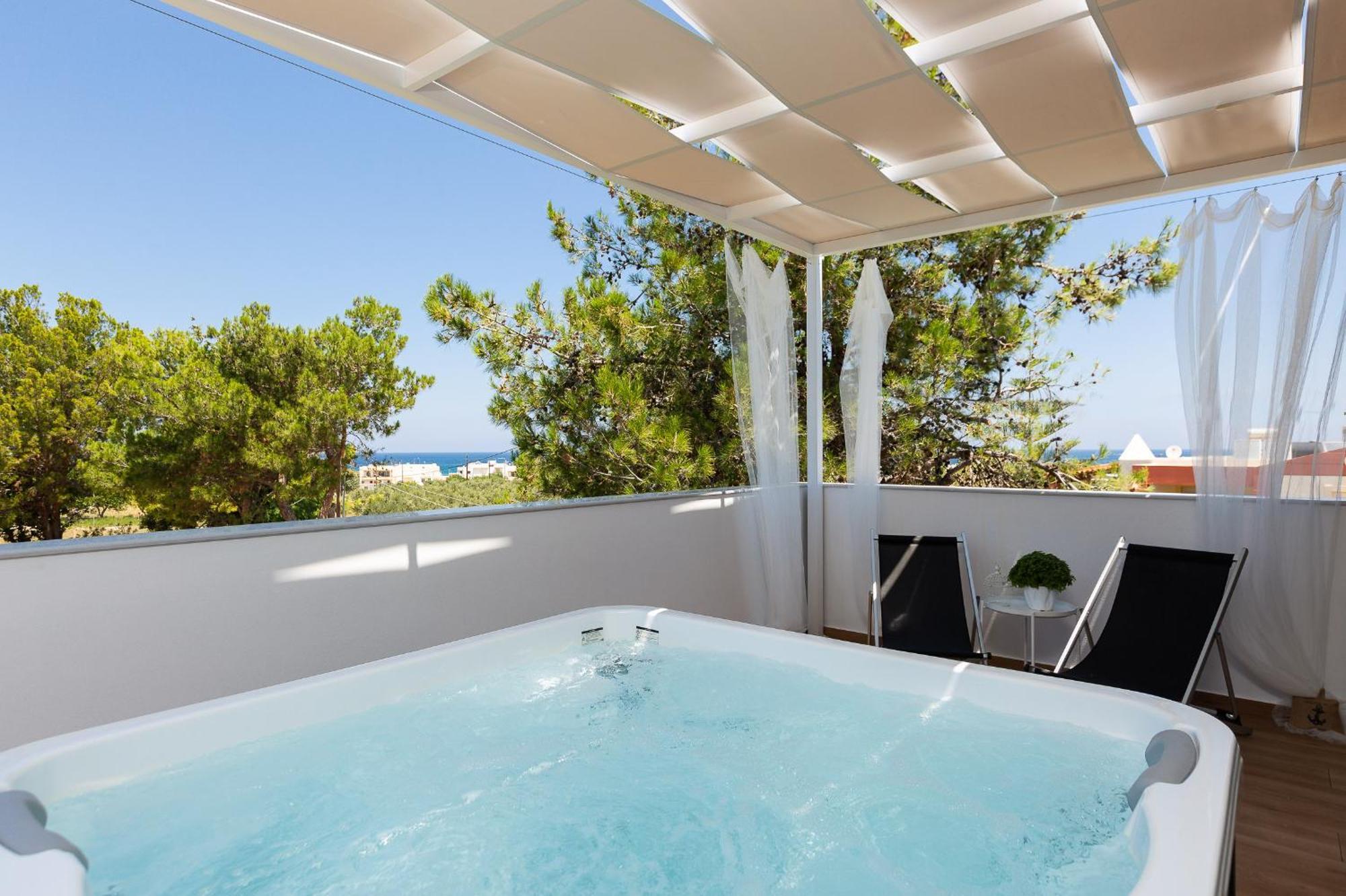 Nisos Villa, Pool & Heated Spawhirlpool, Walking To Beach, By Thinkvilla Sfáka 외부 사진