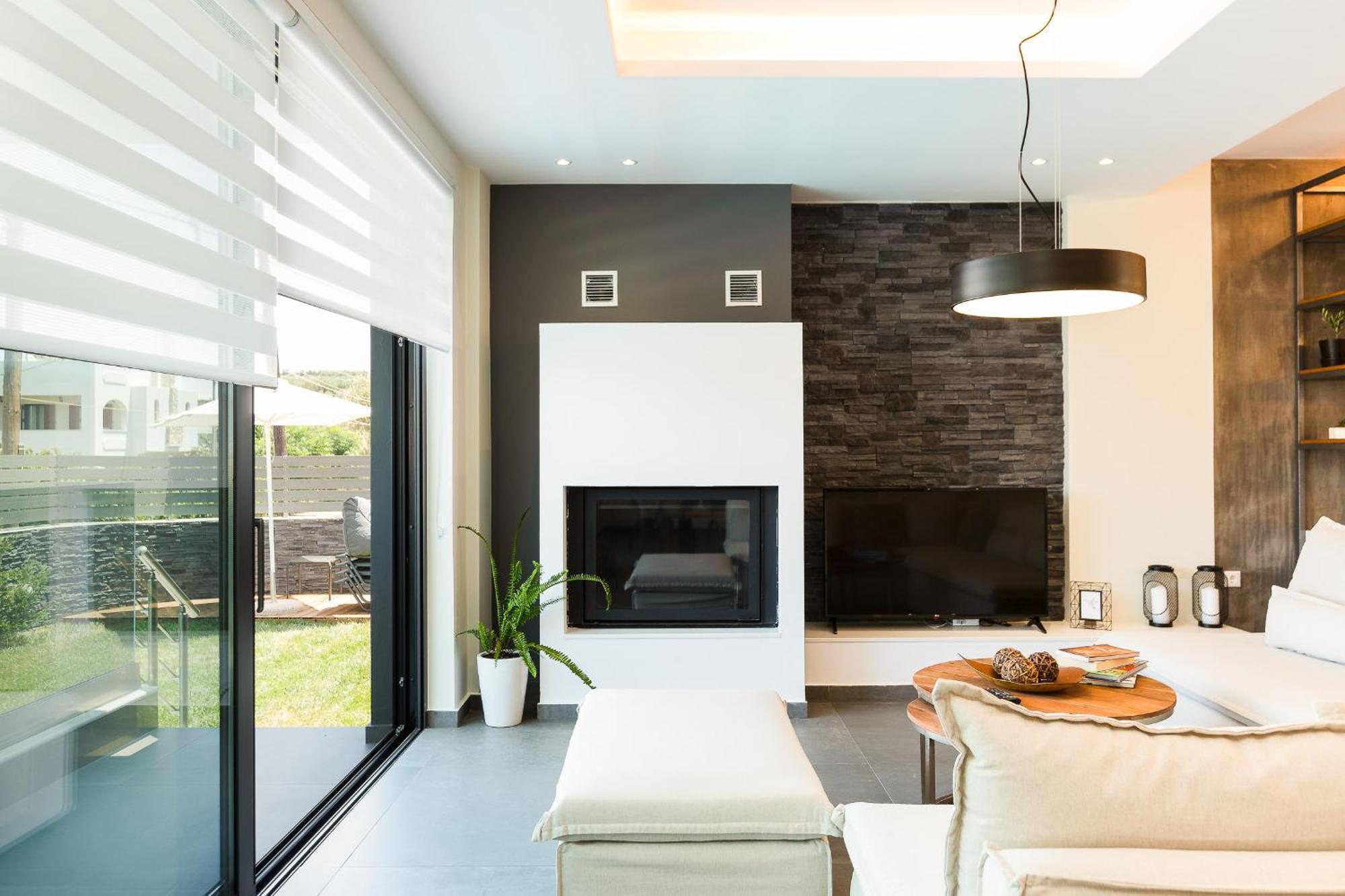 Nisos Villa, Pool & Heated Spawhirlpool, Walking To Beach, By Thinkvilla Sfáka 외부 사진