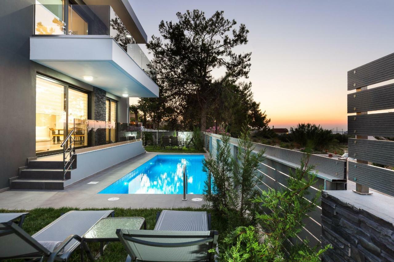 Nisos Villa, Pool & Heated Spawhirlpool, Walking To Beach, By Thinkvilla Sfáka 외부 사진