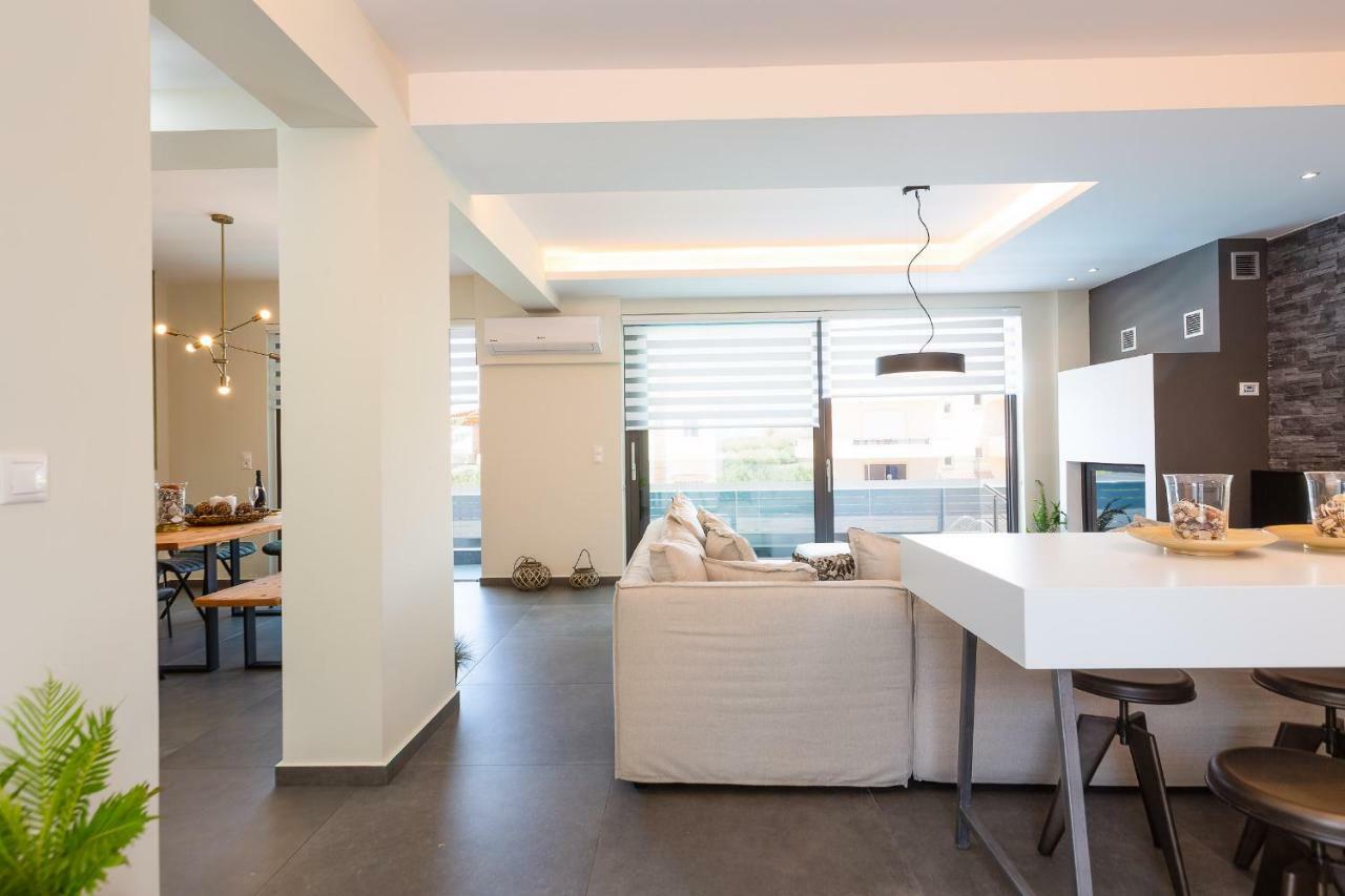 Nisos Villa, Pool & Heated Spawhirlpool, Walking To Beach, By Thinkvilla Sfáka 외부 사진
